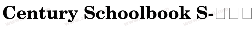 Century Schoolbook S字体转换